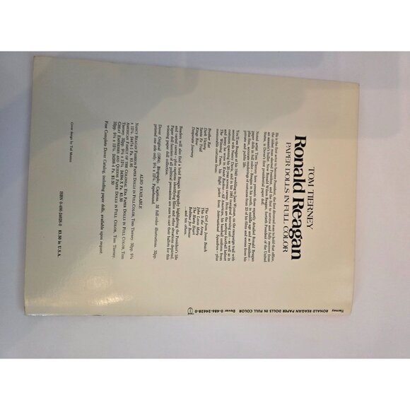 Tom Tierney Ronald & Nancy Reagan Paper Dolls In Full Color Book Set - Picture 3 of 5